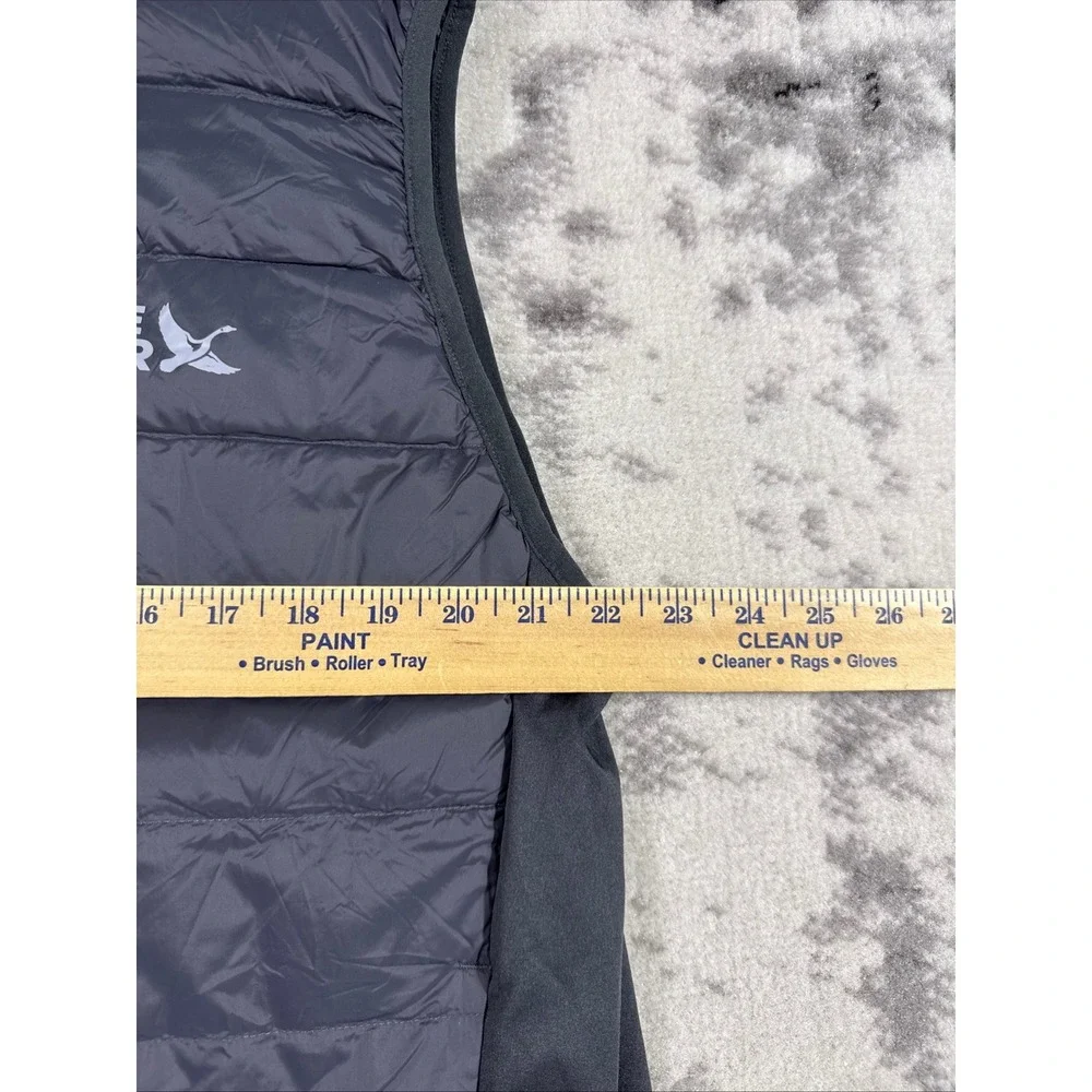 Eddie‎ Bauer Puffer Vest Mens Size Extra Large Gray Full Zip 550 Down Outdoors